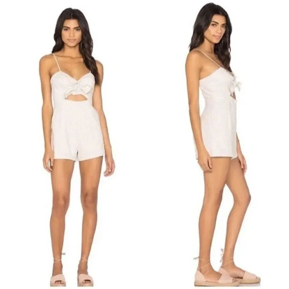 Bardot Bridgette Linen Blend Romper - Size XS - Like New - Shorts